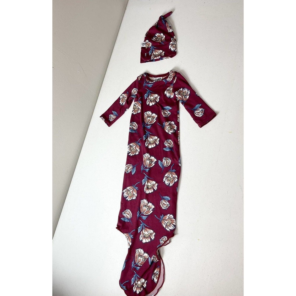 Little Miss Dessa Sleep Gown Knotted Set NB